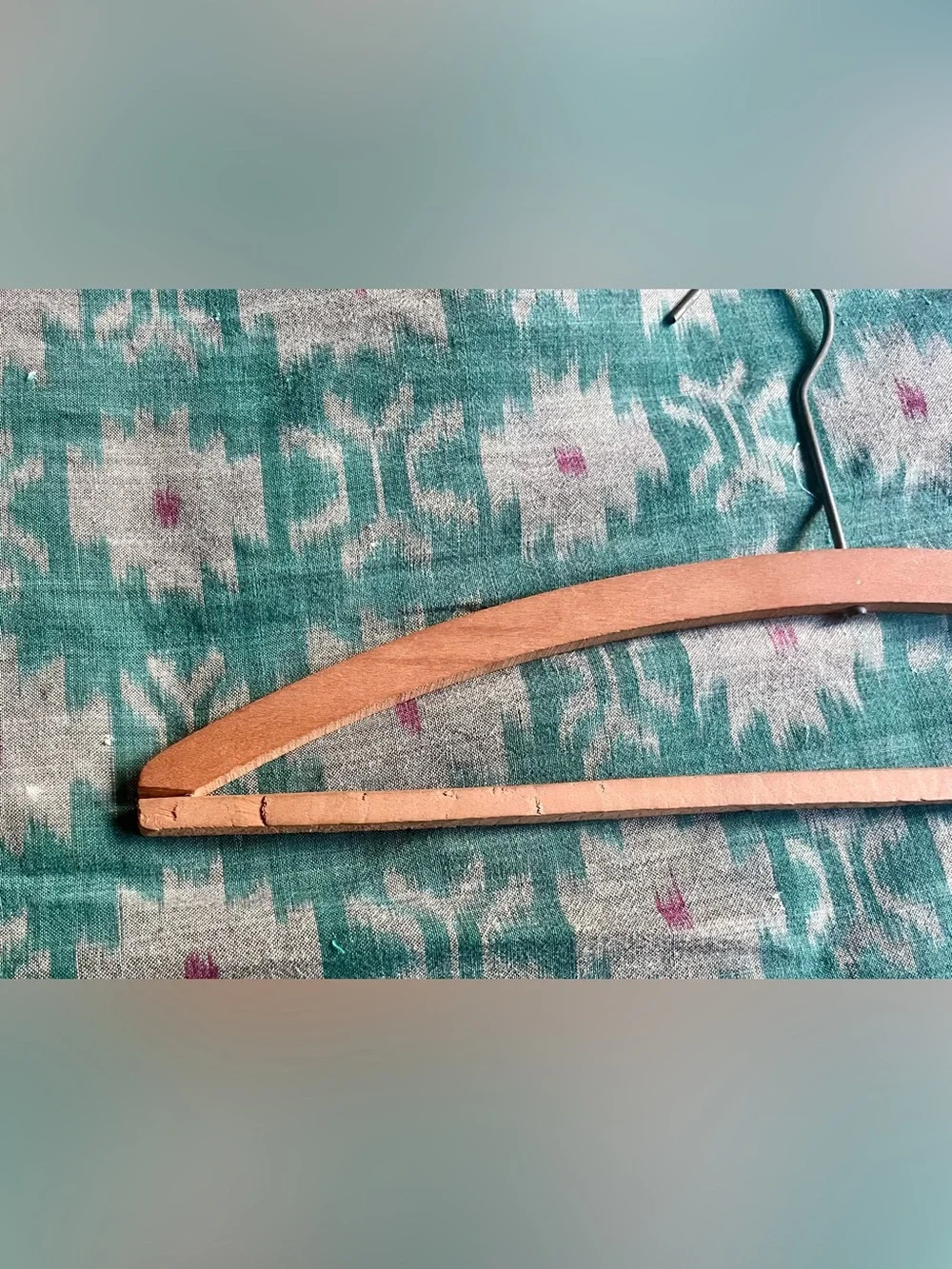 Rare Vintage Korean Tailors San Francisco Wooden Advertising Hanger
